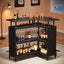 PREVENTA - Mueble Home Bar Metal En L Con Portacopas - Spacemarket