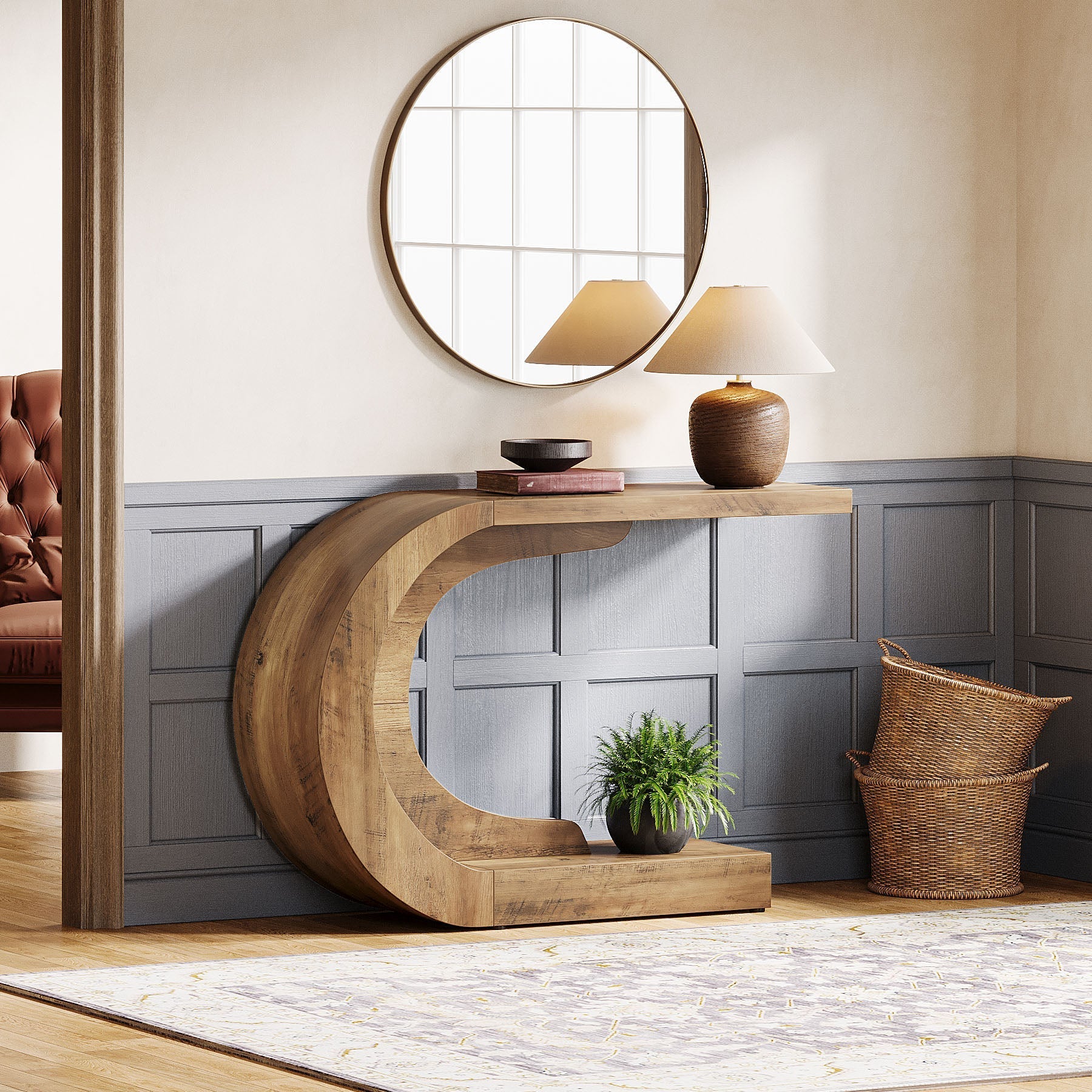 Arrimo De Lujo Premium Minimalista Moderno Forma De C - Spacemarket