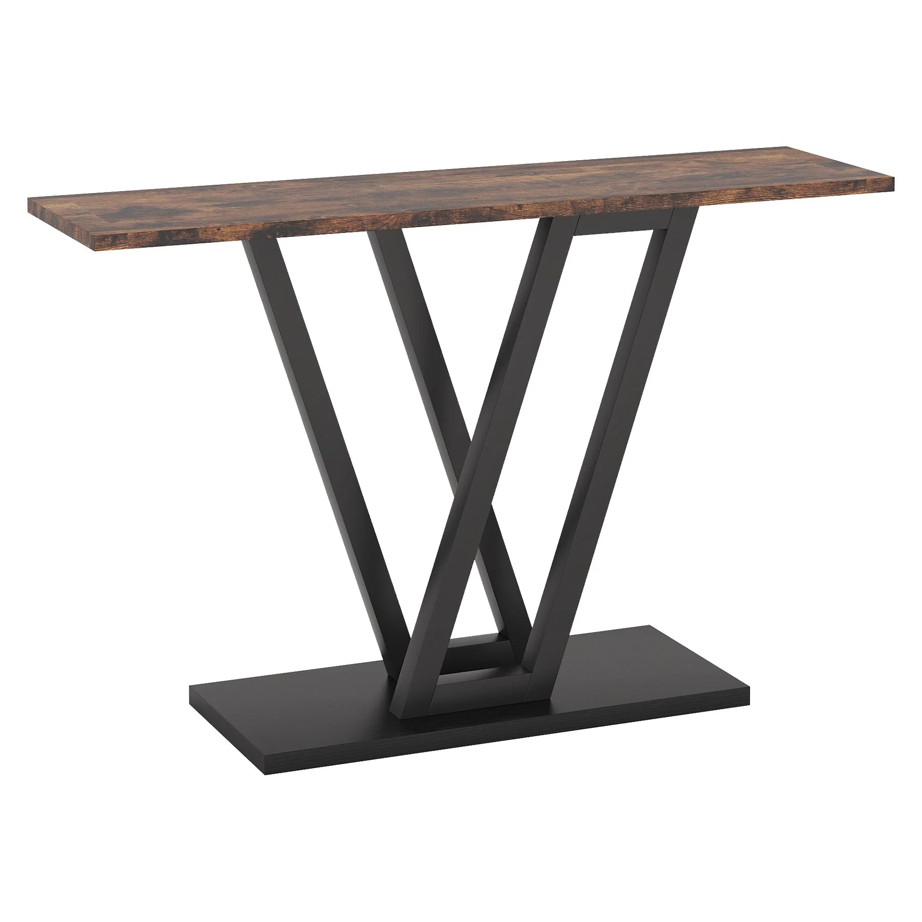 Arrimo Estilo Industrial Cafe Lujo Base Metálica Negra En V - Spacemarket