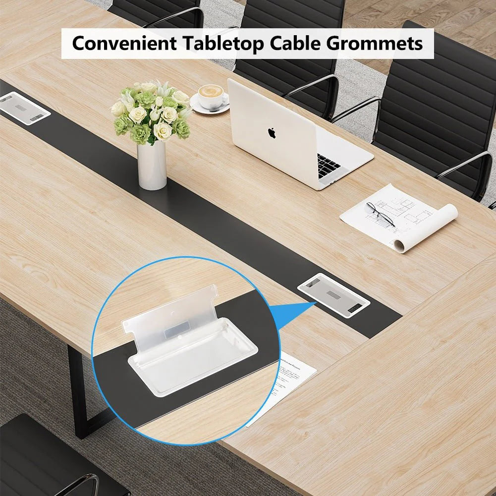 PREVENTA - Mesa Conferencia Reunion Diseño Curvo Con Pasacable