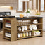 Preventa - Mesa Isla Bar Cocina 140 Cm 5 Estantes Premium Marrón - Spacemarket