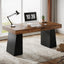 Escritorio Ejecutivo Negro Base Pedestal Premium 140 Cm - Spacemarket