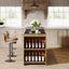 Mesa Isla Bar Cocina 140 Cm 5 Estantes Premium Marrón Claro - Spacemarket