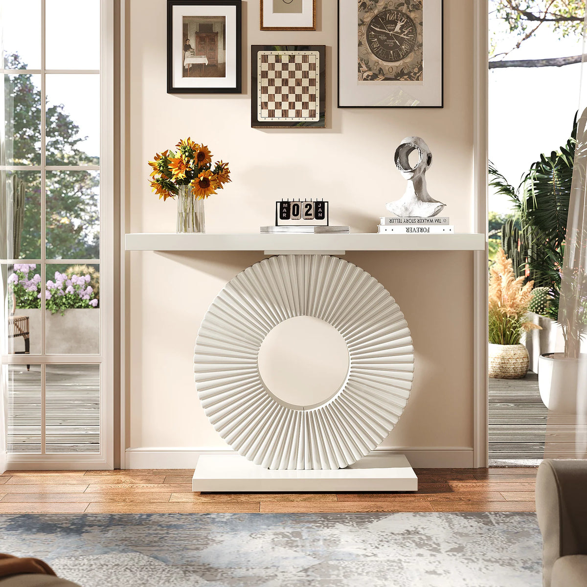 Preventa - Arrimo Premium Forma Geometrica Circular Blanco