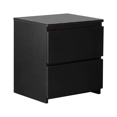 Velador Negro Cajon Doble