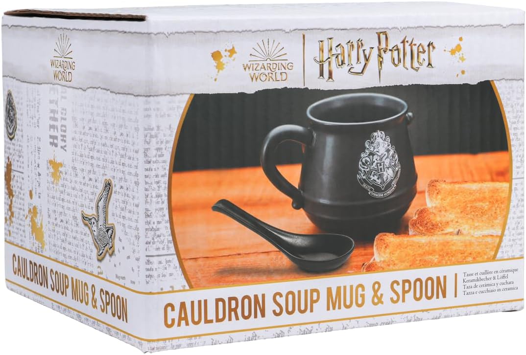 Taza Mug Caldero + Cuchara Harry Potter Original Licenciado