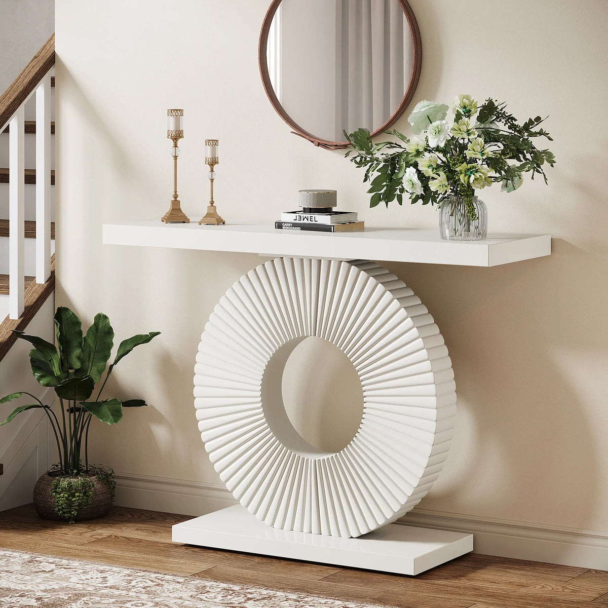 Preventa - Arrimo Premium Forma Geometrica Circular Blanco