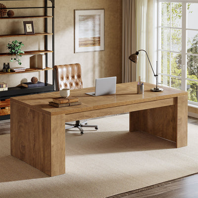 Preventa- Escritorio Ejecutivo 180 CM Estilo Rustico Premium - Spacemarket