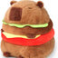 Peluche Capibara Hamburguesa Felpa Animal Kawaii