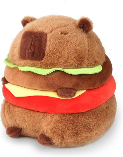 Peluche Capibara Hamburguesa Felpa Animal Kawaii