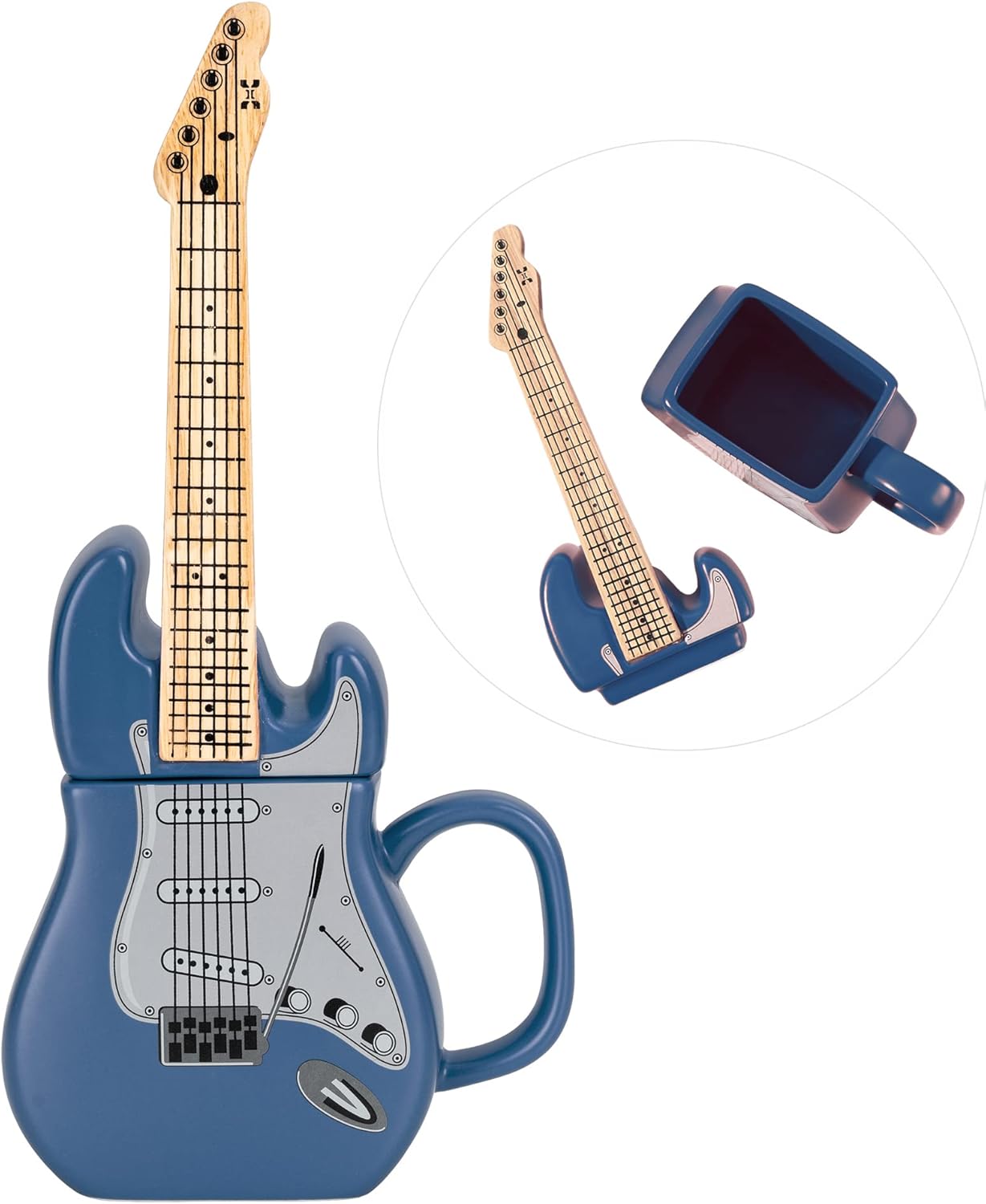 Taza Guitarra Electrica 3d Musica 450 Ml