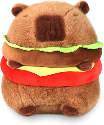 Peluche Capibara Hamburguesa Felpa Animal Kawaii