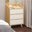 Velador Café 3 Cajones Mdf - Spacemarket