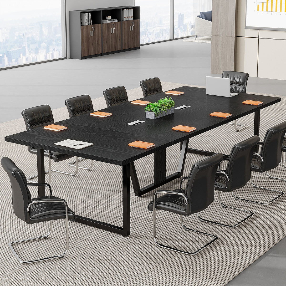Preventa - Mesa Conferencia Reunion Ejecutiva Premium Con Pasacables - Spacemarket