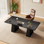 Preventa - Escritorio Ejecutivo Negro Elegante Lujo Patas De Madera - Spacemarket