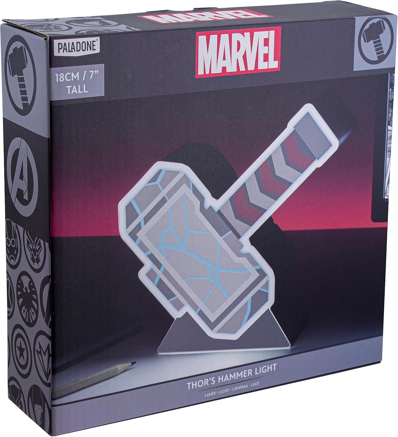 Lampara Escritorio Portatil Martillo Thor Avengers Original