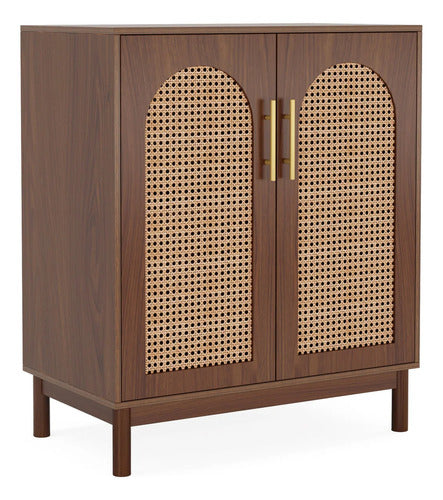 Set De 2 Gabinetes Buffet Ratan Natural Premium - Spacemarket