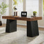 Escritorio Ejecutivo Bicolor Base Pedestal Premium 140 Cm Marrón - Spacemarket