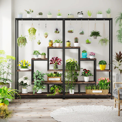 Mueble Estante Industrial Para Plantas De 180 Cm 6 Ganchos - Spacemarket
