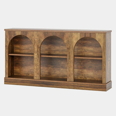 Mueble Arrimo Recibidor Rústico Premium 6 Compartimientos