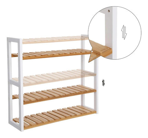 Estante Organizador Bambu 3 Niveles Ajustable