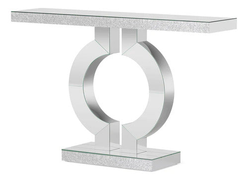 Mueble Arrimo Espejo Con Forma De 0 Lujoso Moderno