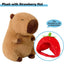 Peluche Capibara Carpincho Con Gorro Desmontable 35 Cm