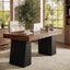 Escritorio Ejecutivo Bicolor Base Pedestal Premium 140 Cm Marrón - Spacemarket