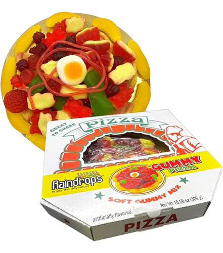 Dulces Gomitas Con Forma De Pizza Con Caja 85g Raindrops