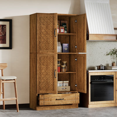 Mueble Estante Despensa Cocina Rustico Lujo Premium