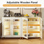 Mueble Gabinete Buffet Blanco Con Acrílico Y Luz Led Premium