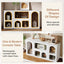 Mueble Arrimo Recibidor Blanco Minimalista Eclectico Premium