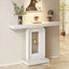 Mueble Arrimo Recibidor Blanco Lujoso Estilo Mármol - Spacemarket