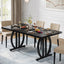 Mesa Comedor Cocina Negro Lujo Premium 160 Cm