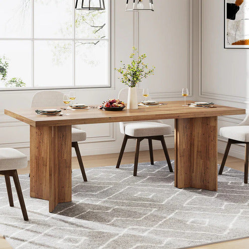 Mesa Comedor Rústico Moderna Premium Para 6 Personas - Spacemarket