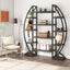 Mueble Estante Estilo Industrial Forma Ovalada Premium