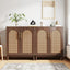 Set De 2 Gabinetes Buffet Ratan Natural Premium - Spacemarket