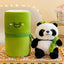 Peluche Oso Osito Panda Bambú Kawaii Con Estuche