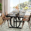 Mesa Comedor Cocina Negro Lujo Premium 160 Cm