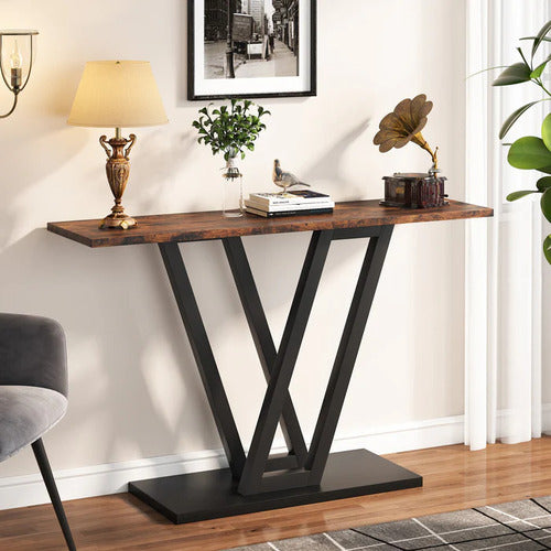Arrimo Estilo Industrial Cafe Lujo Base Metálica Negra En V - Spacemarket