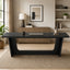 Escritorio Ejecutivo Acabado Tipo Madera Premium 180 Cm Negro - Spacemarket