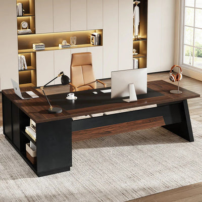 Escritorio Ejecutivo En L Lujo Premium 200 Cm