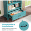 Mueble Estante Librero 5 Niveles Premium Azul Océano - Spacemarket