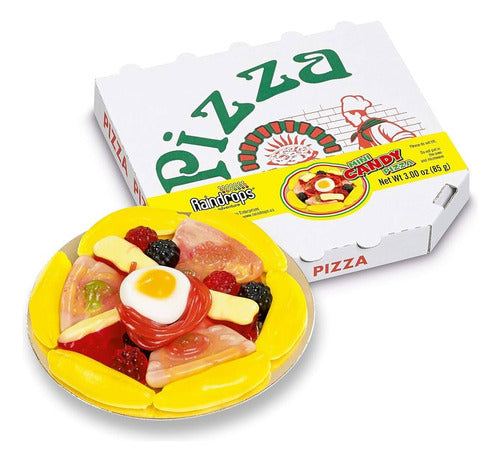 Dulces Gomitas Con Forma De Pizza Con Caja 85g Raindrops