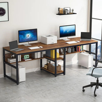 Escritorio Industrial De Trabajo Para 2 Personas Premium