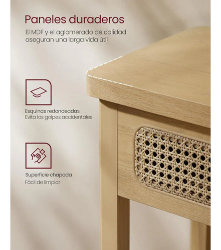 Mueble Recibidor Arrimo Estilo Ratan Melleto