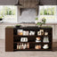 Mesa Isla Bar Cocina 140 Cm 5 Estantes Premium Marrón - Spacemarket