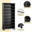 Mueble Estante Zapatero  Negro Lujo Premium Con Luz - Spacemarket