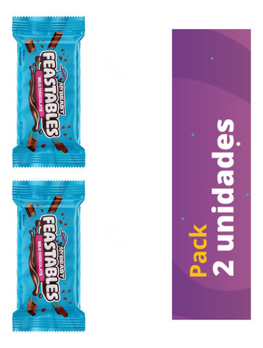 Pack 2x Dulces Chocolate Barra Mr Beast Feastables 35g