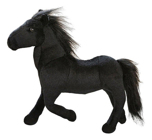 Peluche Caballo Galopante Piernas Flexibles Con Sonido 40 Cm